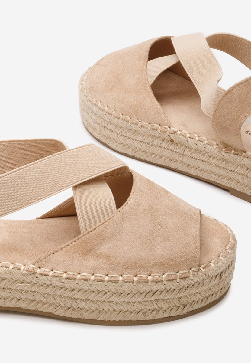 Béžové sandály espadrilky Nola