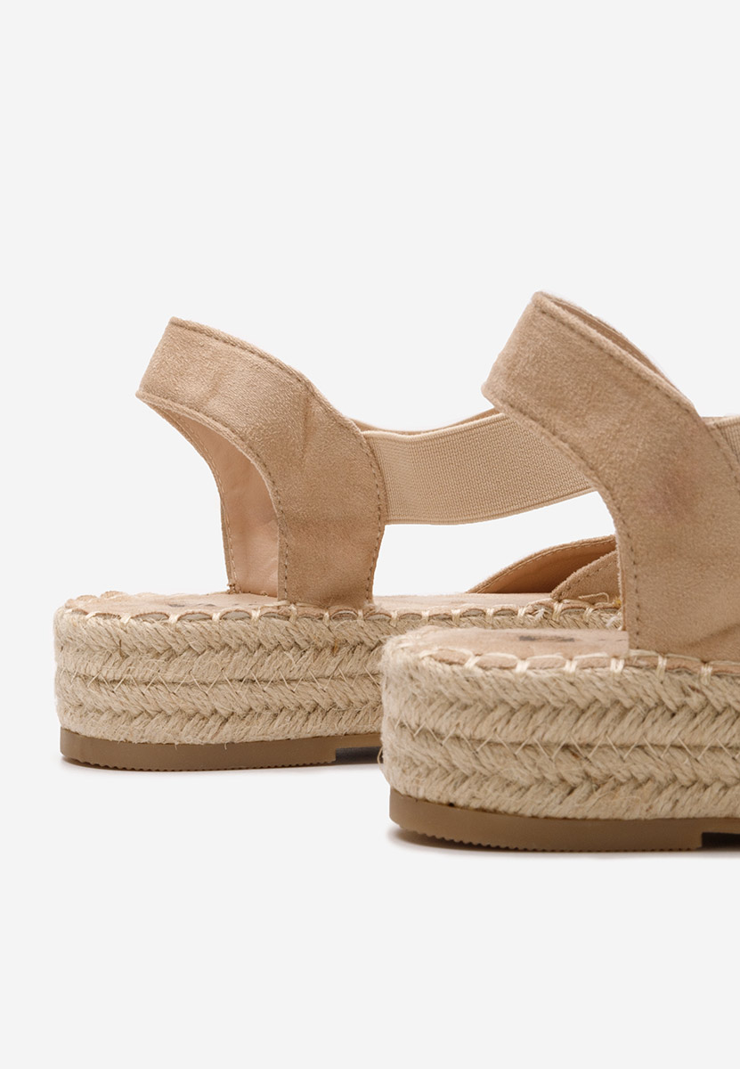 Béžové sandály espadrilky Nola