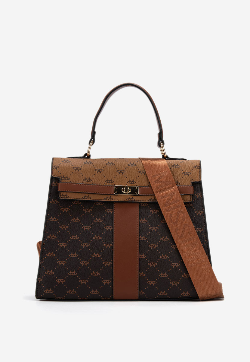 Hnedé rukojeť kabelky Leisure V3