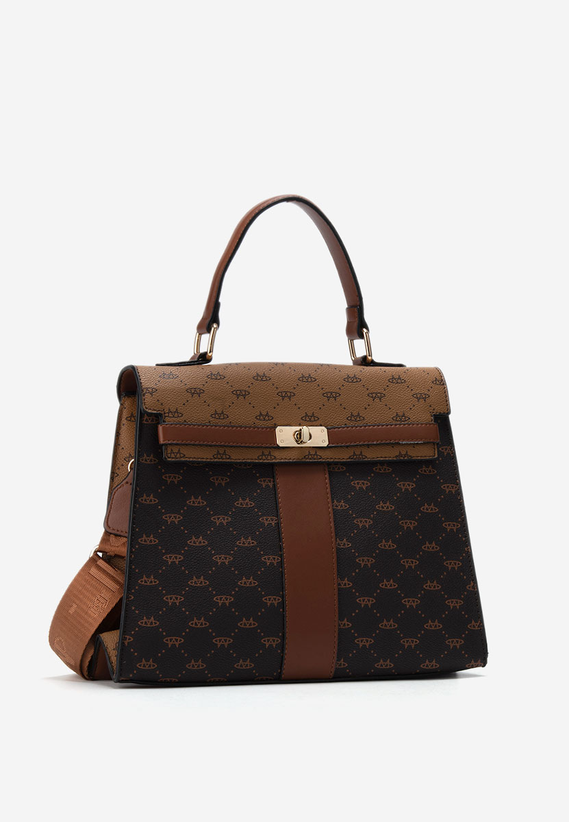 Hnedé rukojeť kabelky Leisure V3