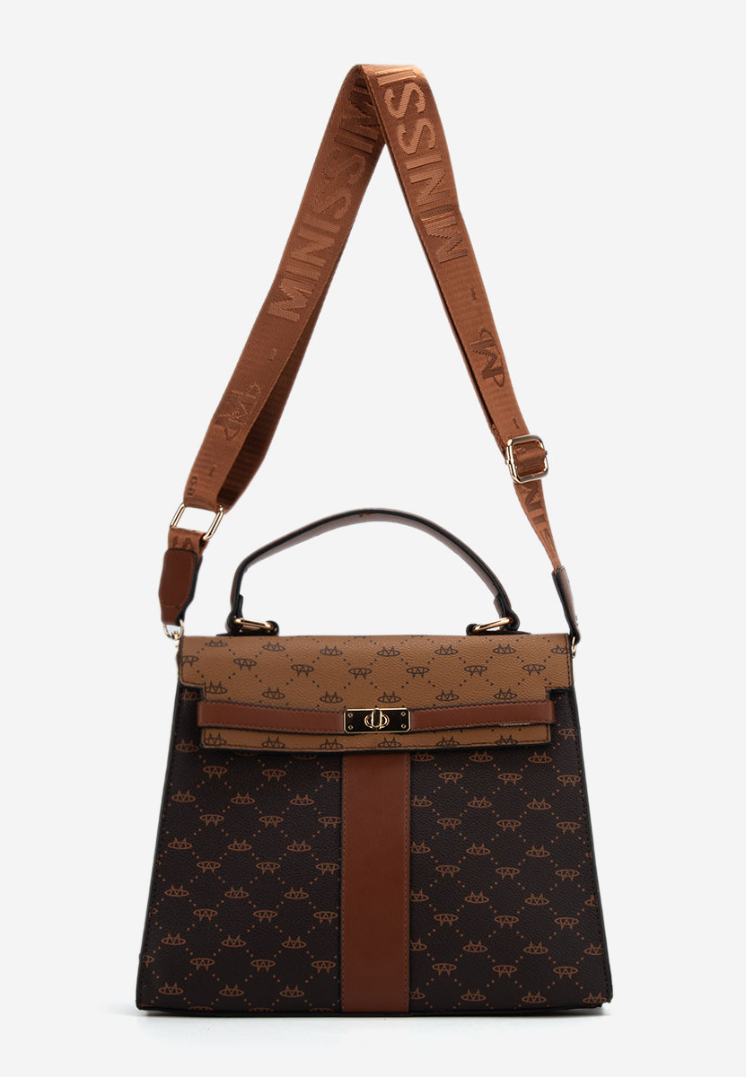 Hnedé rukojeť kabelky Leisure V3