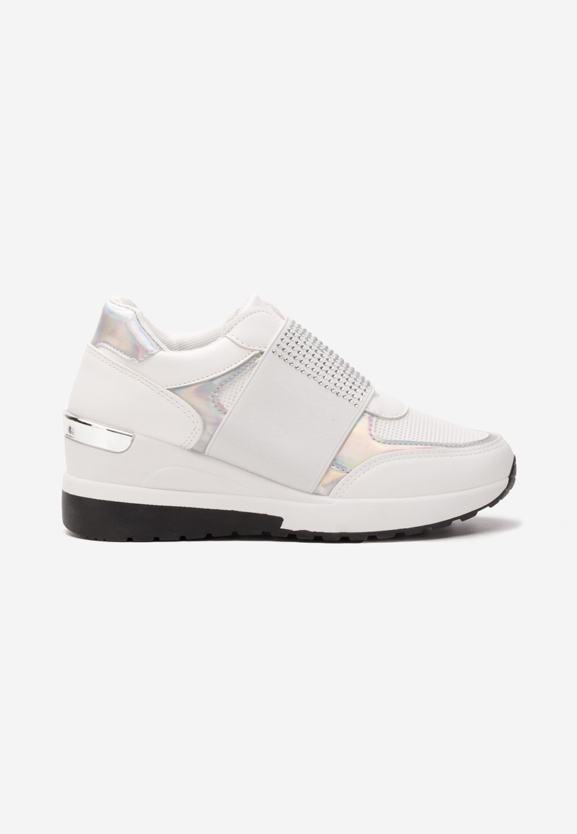 Bílé dámské tenisky na klínku Valesca