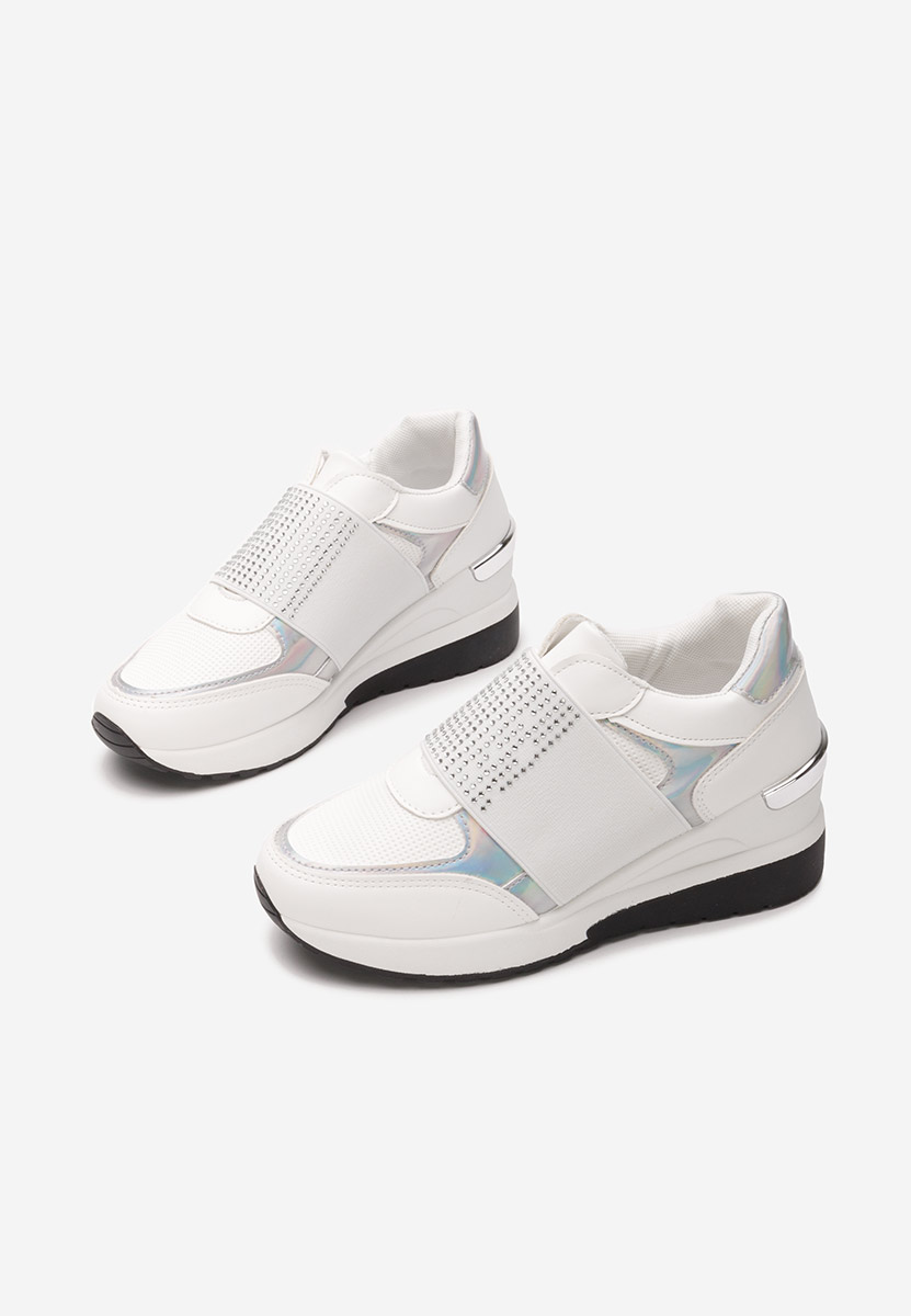 Bílé dámské tenisky na klínku Valesca