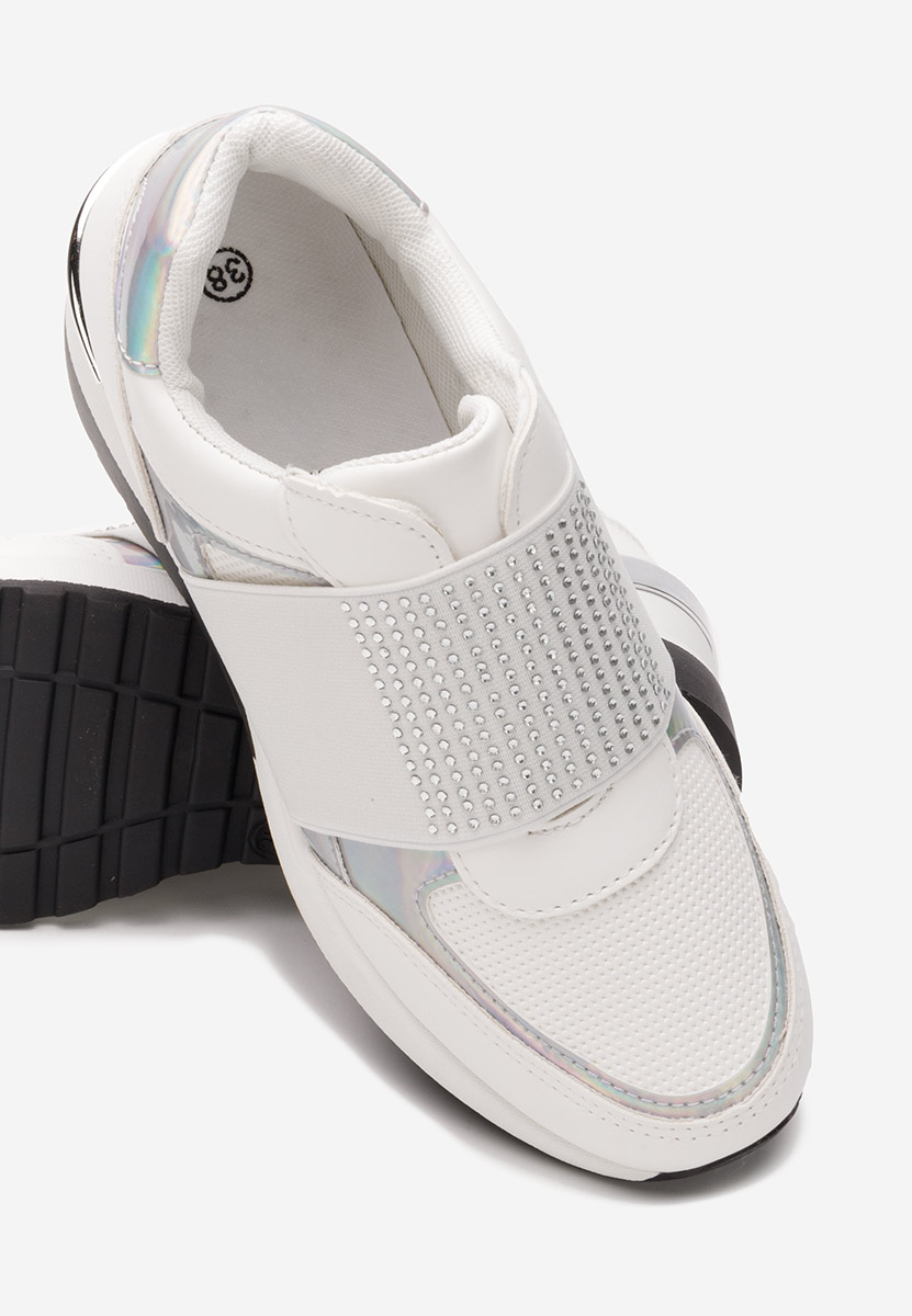 Bílé dámské tenisky na klínku Valesca