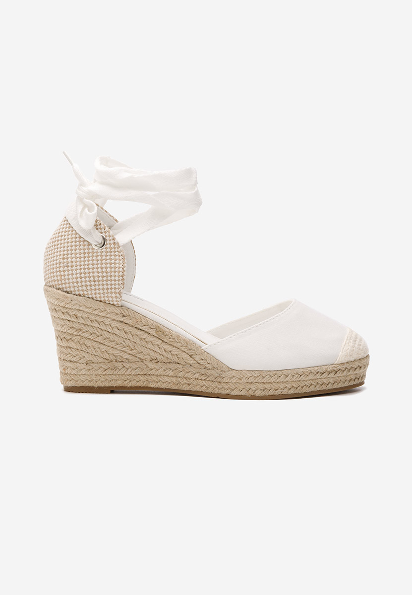 Bílé sandály espadrilky Vilena V2