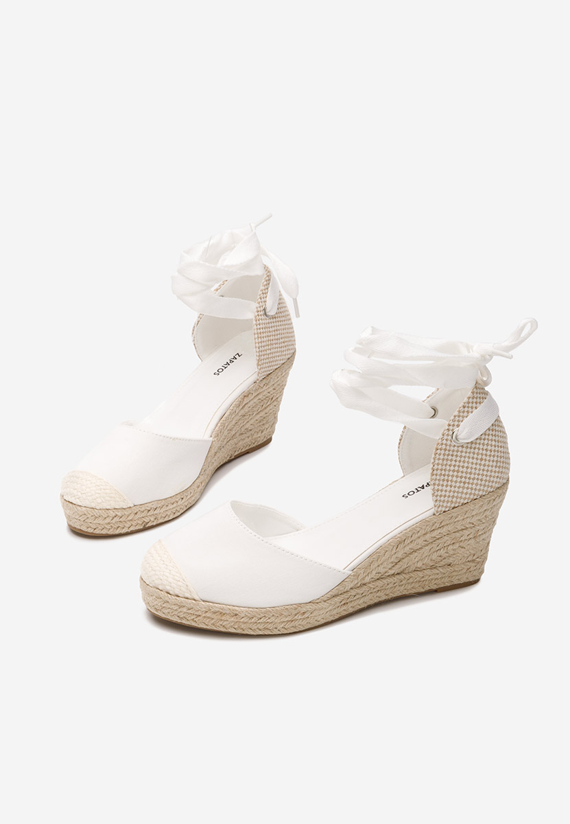 Bílé sandály espadrilky Vilena V2