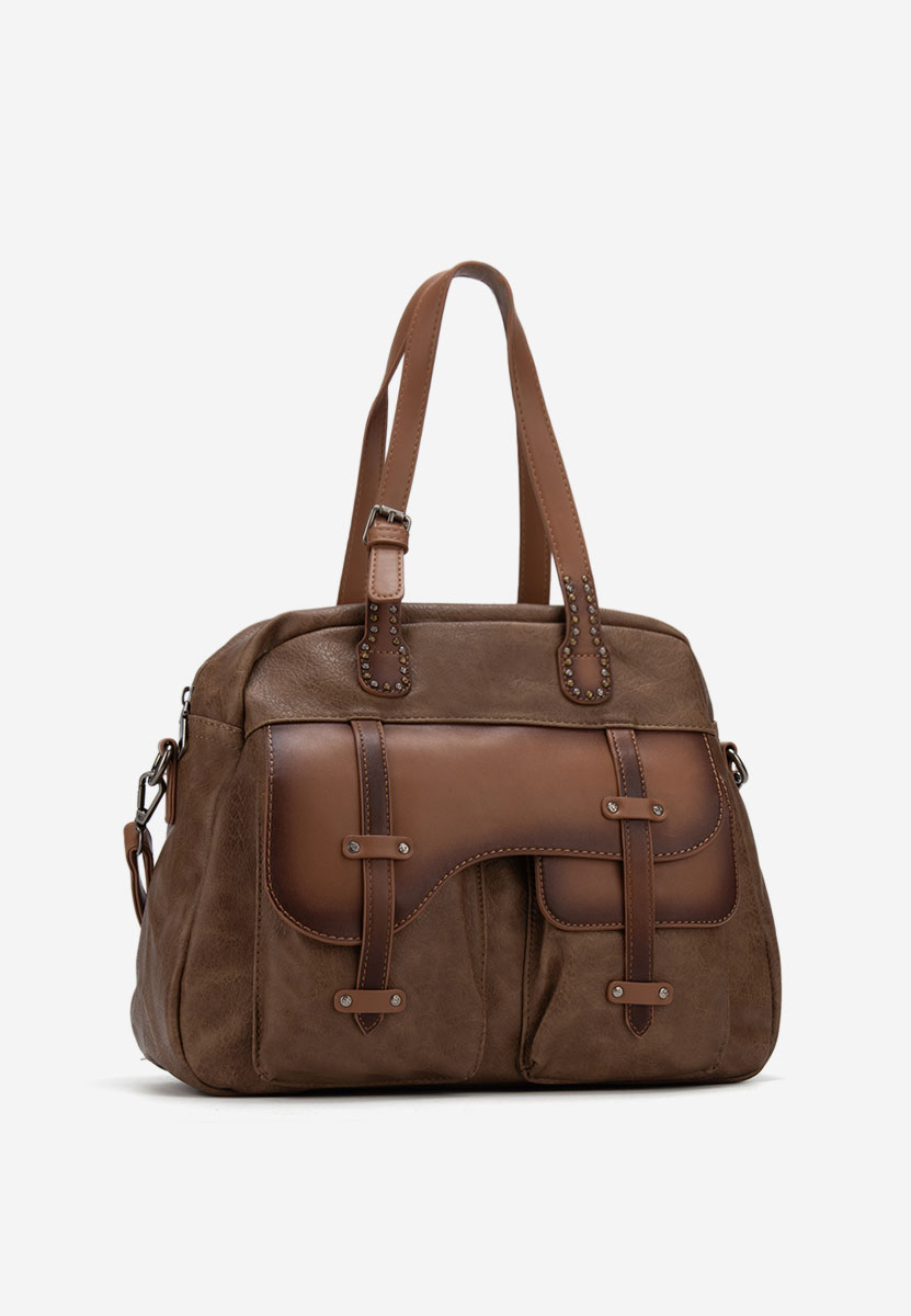 Khaki rukojeť kabelky Tizziana