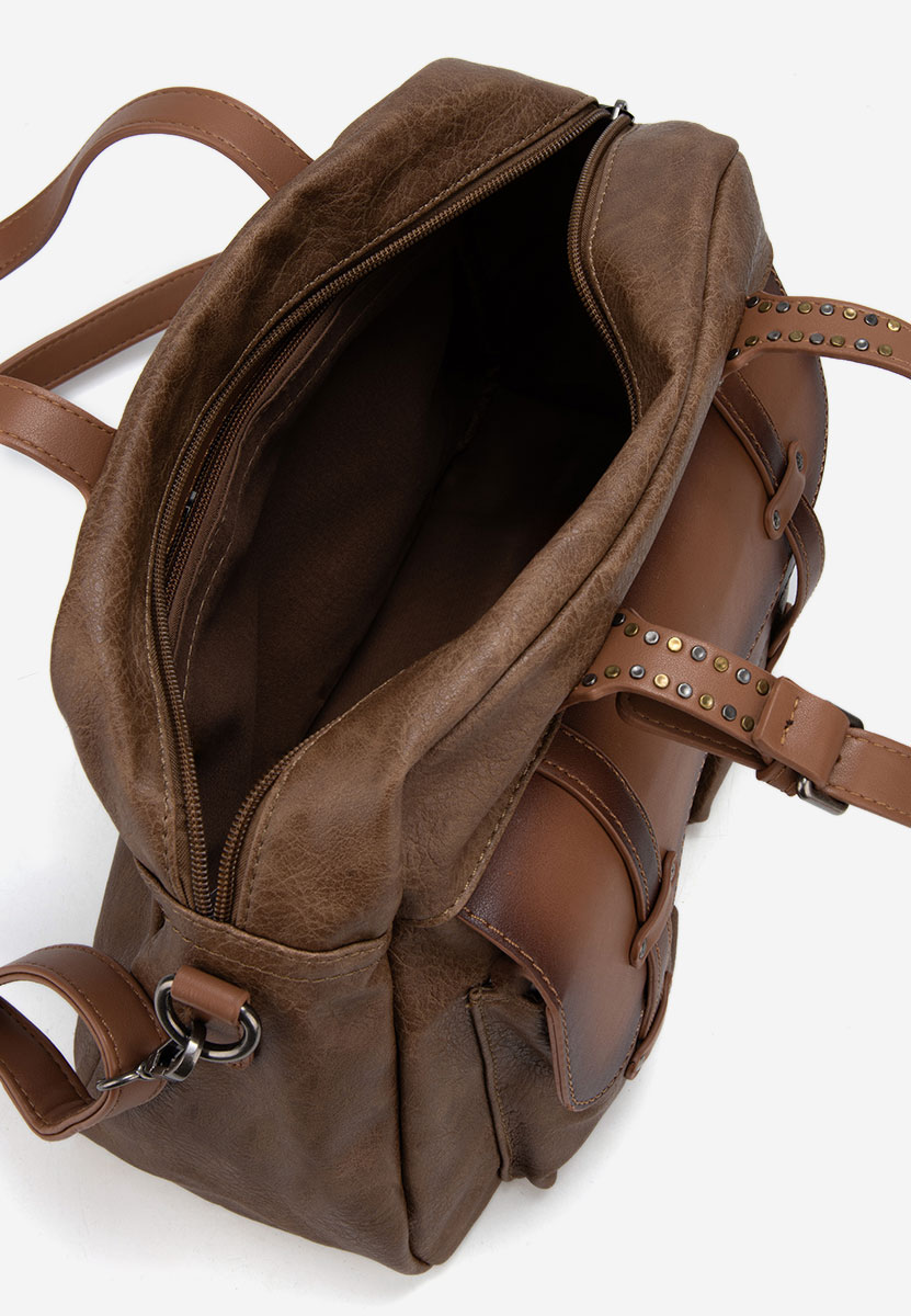 Khaki rukojeť kabelky Tizziana