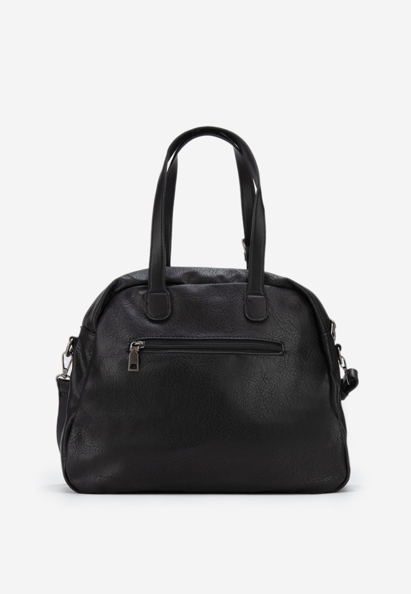 Černá rukojeť kabelky Tizziana