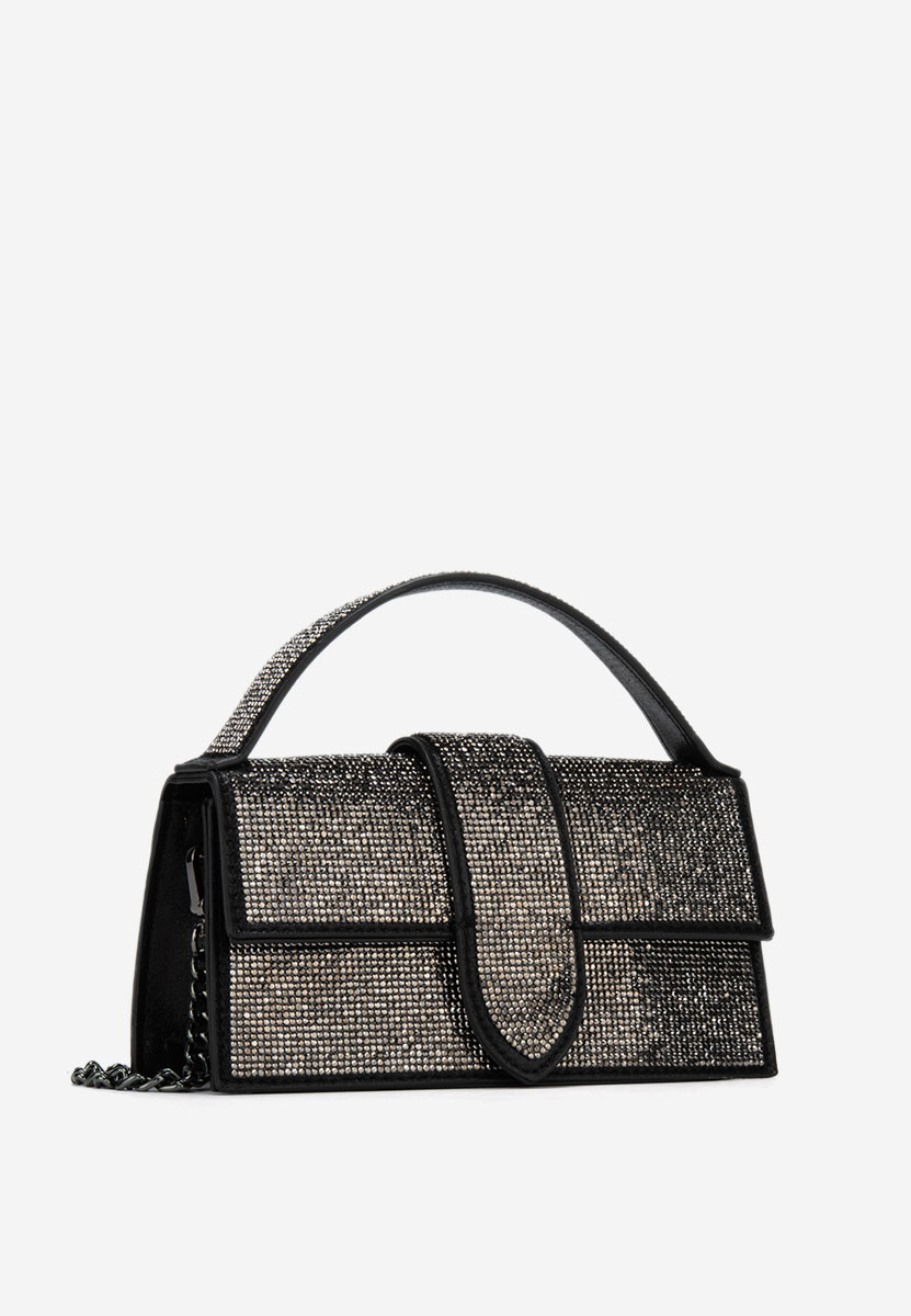 Černá obálková kabelka Eleganza