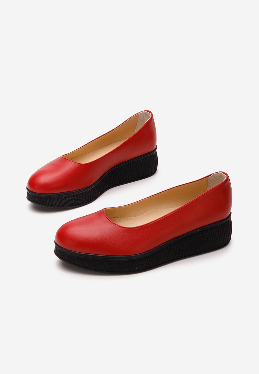 Červené lodičky na platformě Cantoria