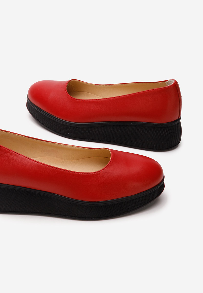 Červené lodičky na platformě Cantoria