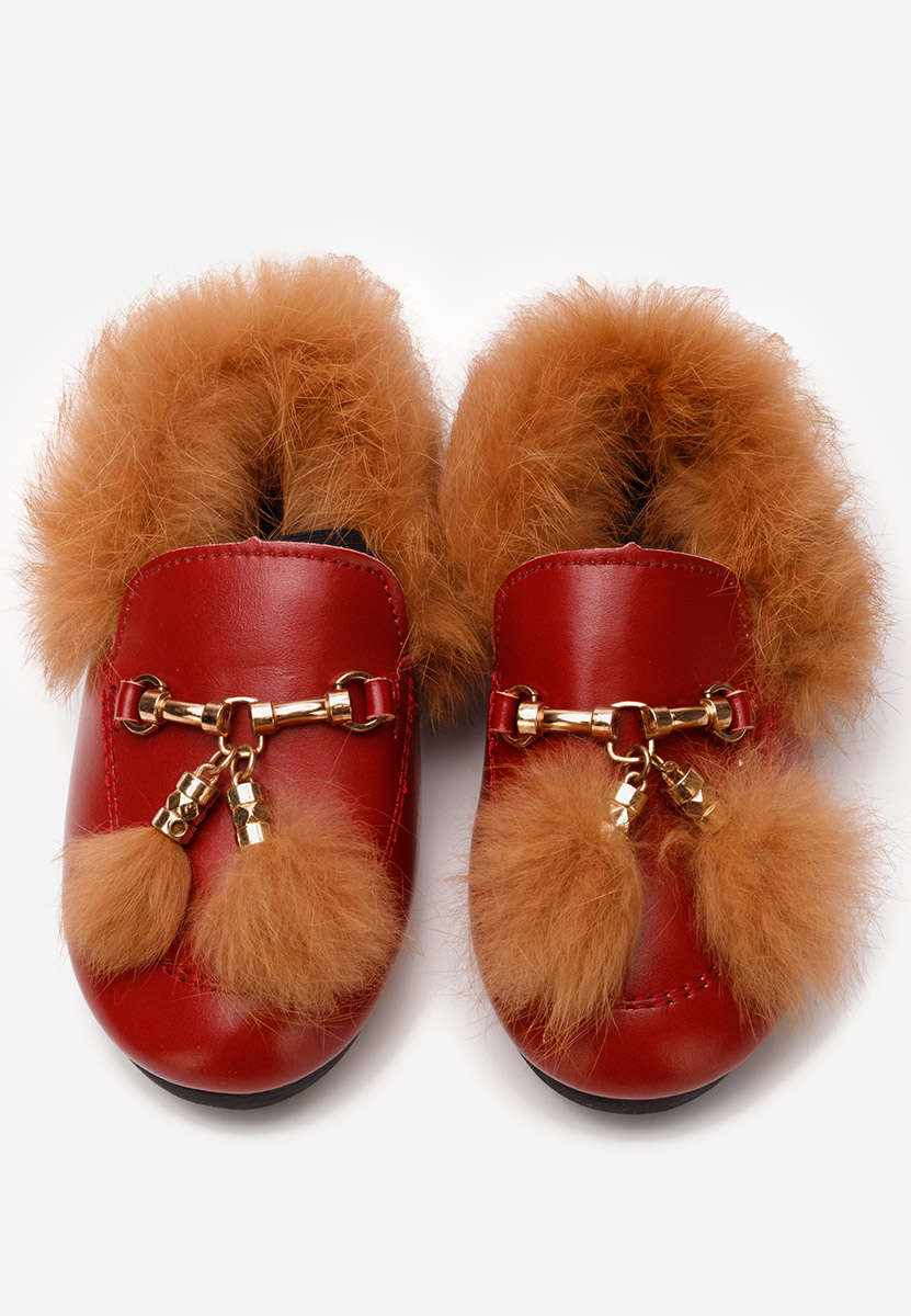 Červené dívčí mokasíny Emerly