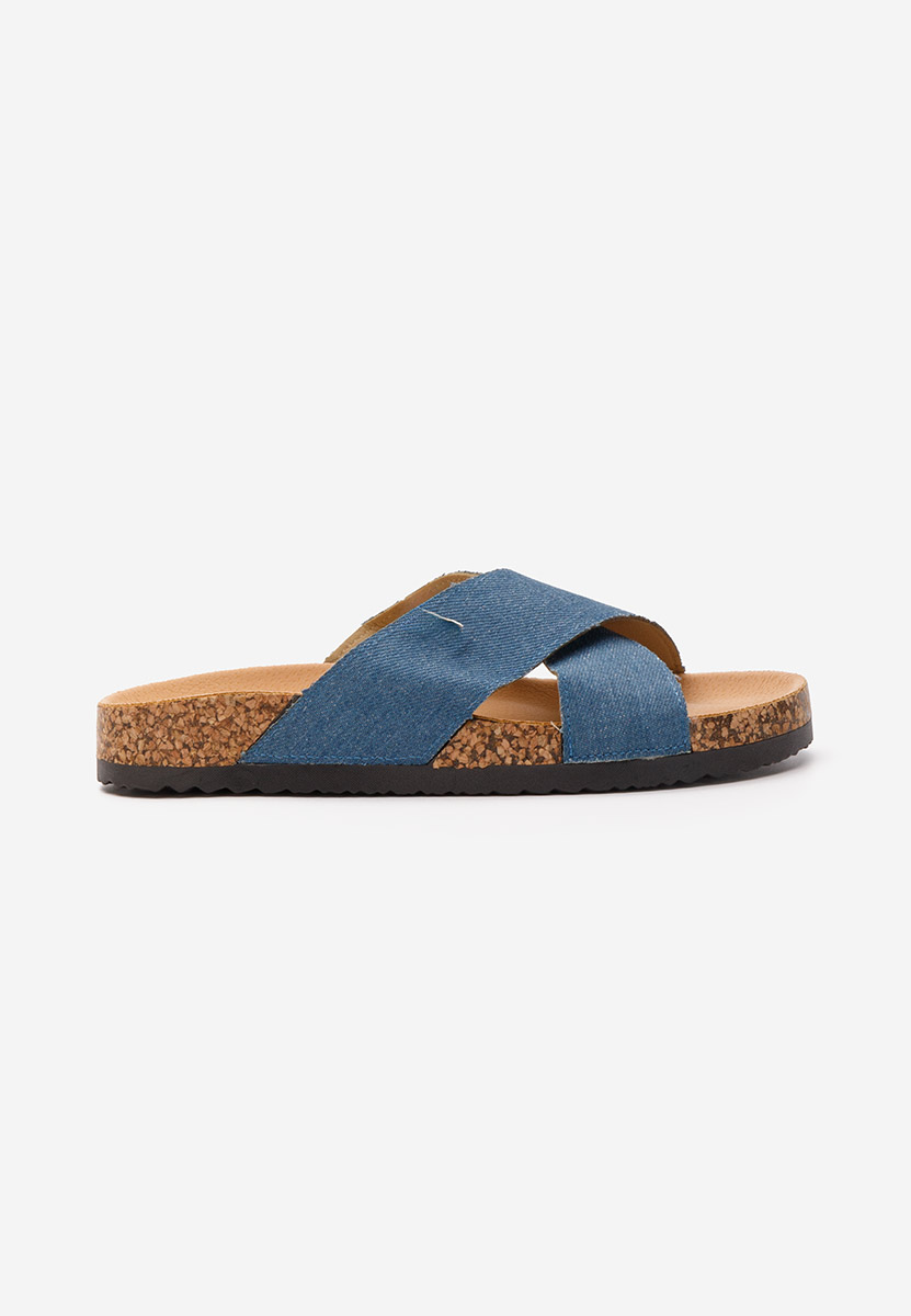 Denim pantofle dámské Damada