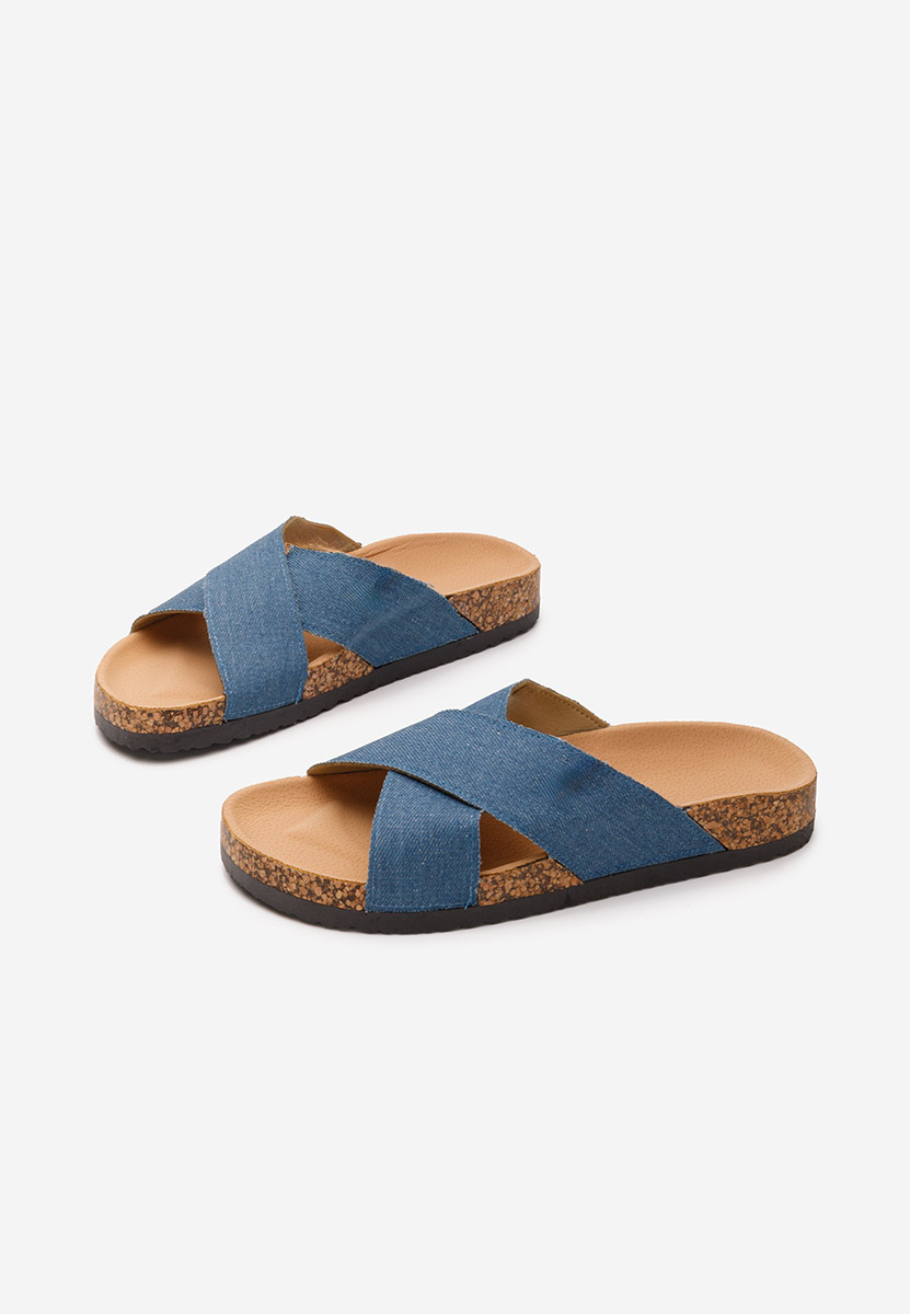 Denim pantofle dámské Damada