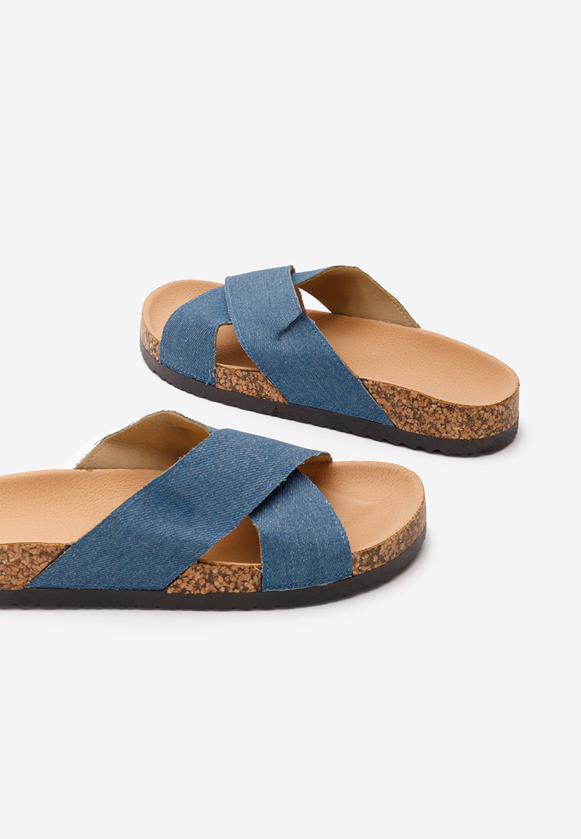 Denim pantofle dámské Damada
