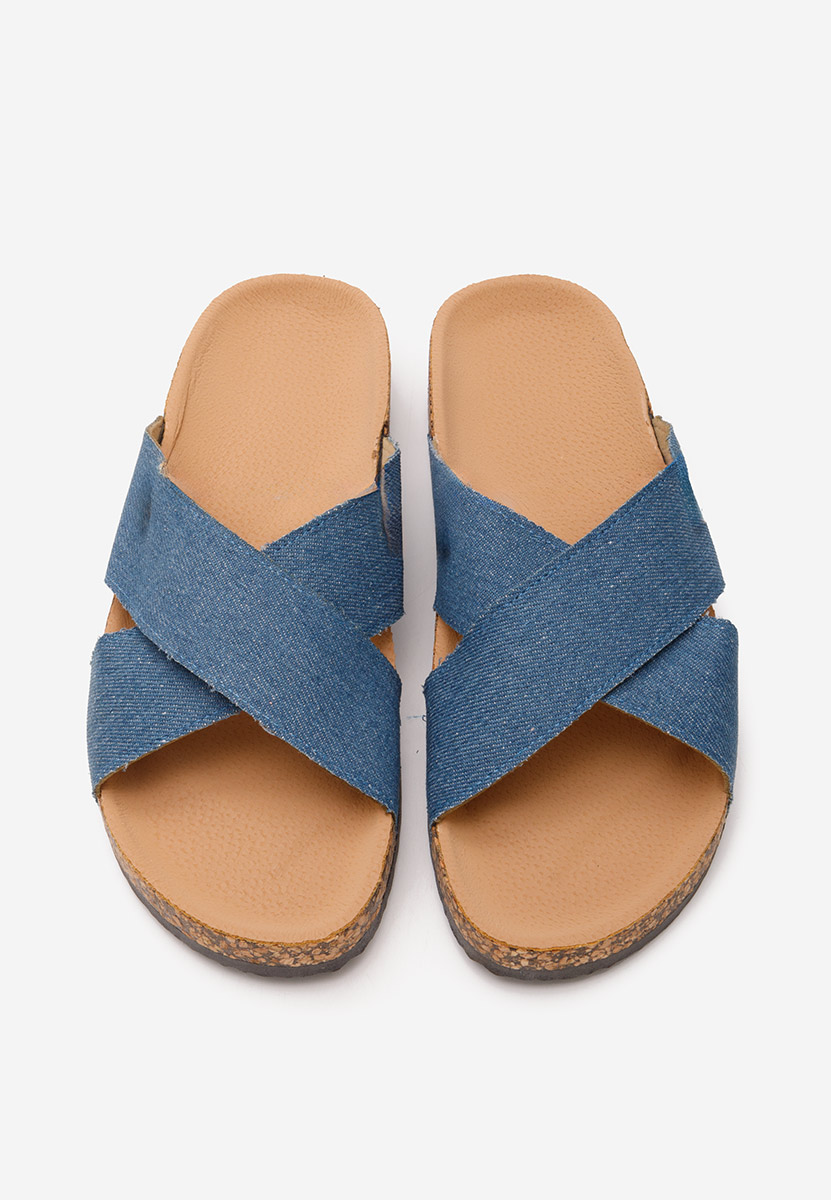 Denim pantofle dámské Damada