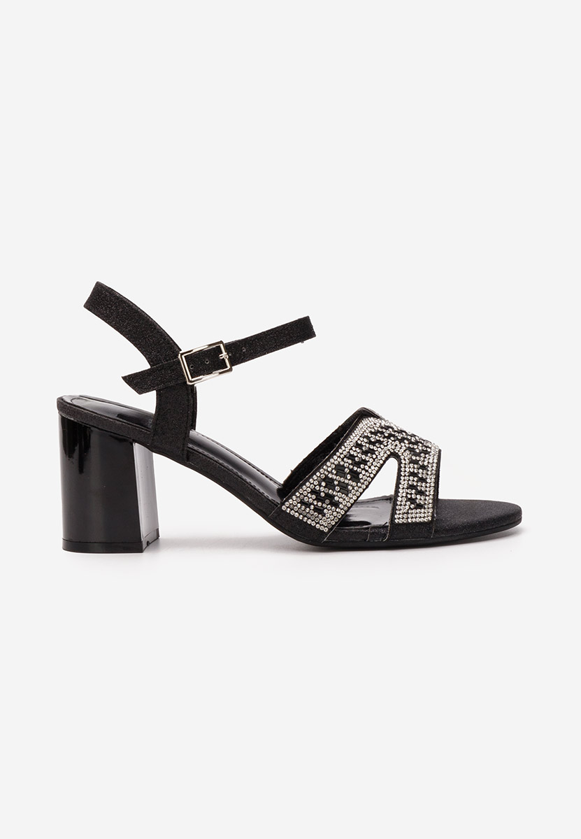 Černé dámské elegantní sandály Sonya