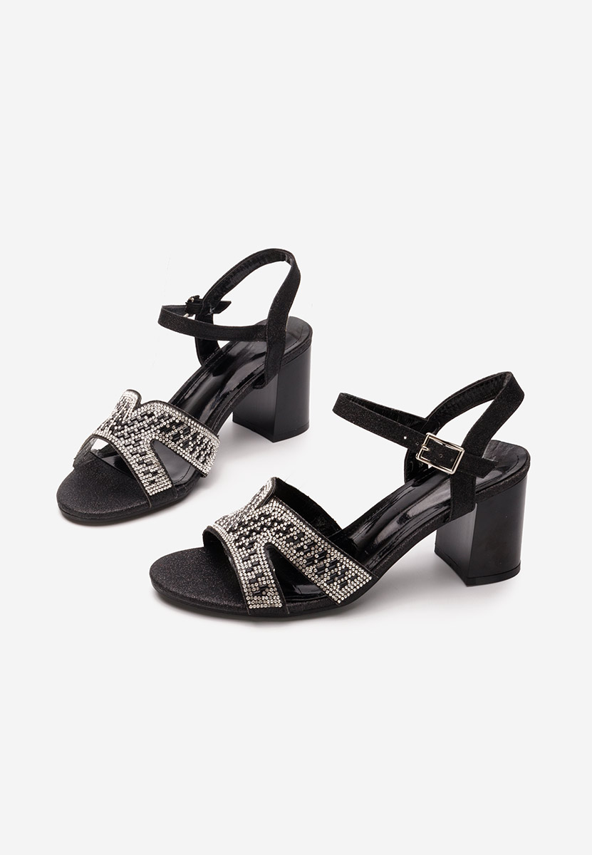 Černé dámské elegantní sandály Sonya