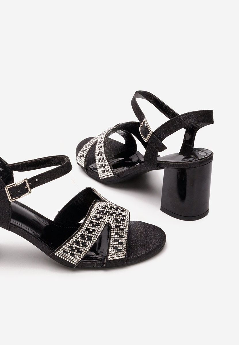 Černé dámské elegantní sandály Sonya