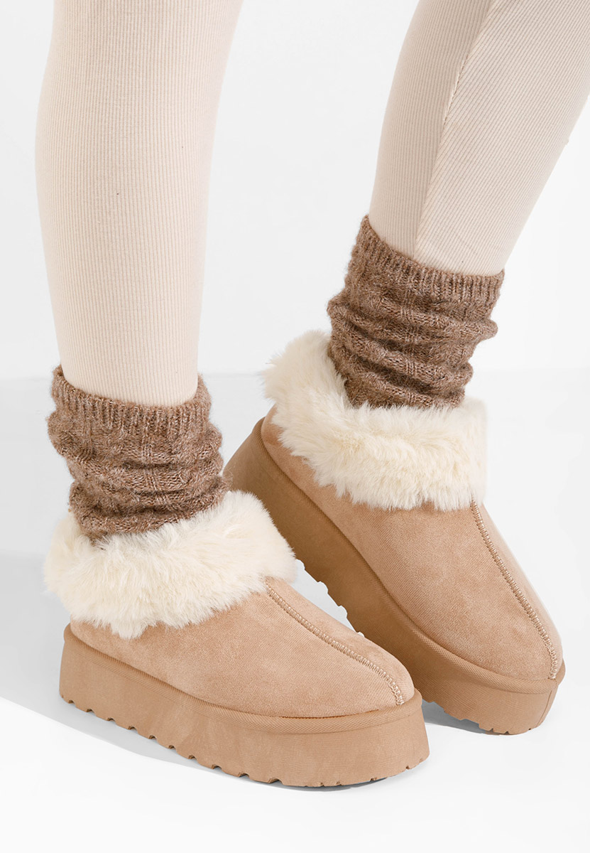 Levně Khaki dámské dřeváky Cozy