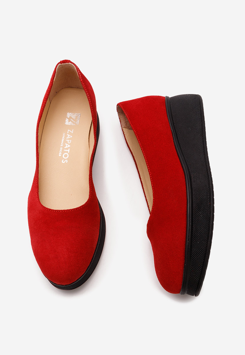 Červené lodičky na platformě Cantoria V2