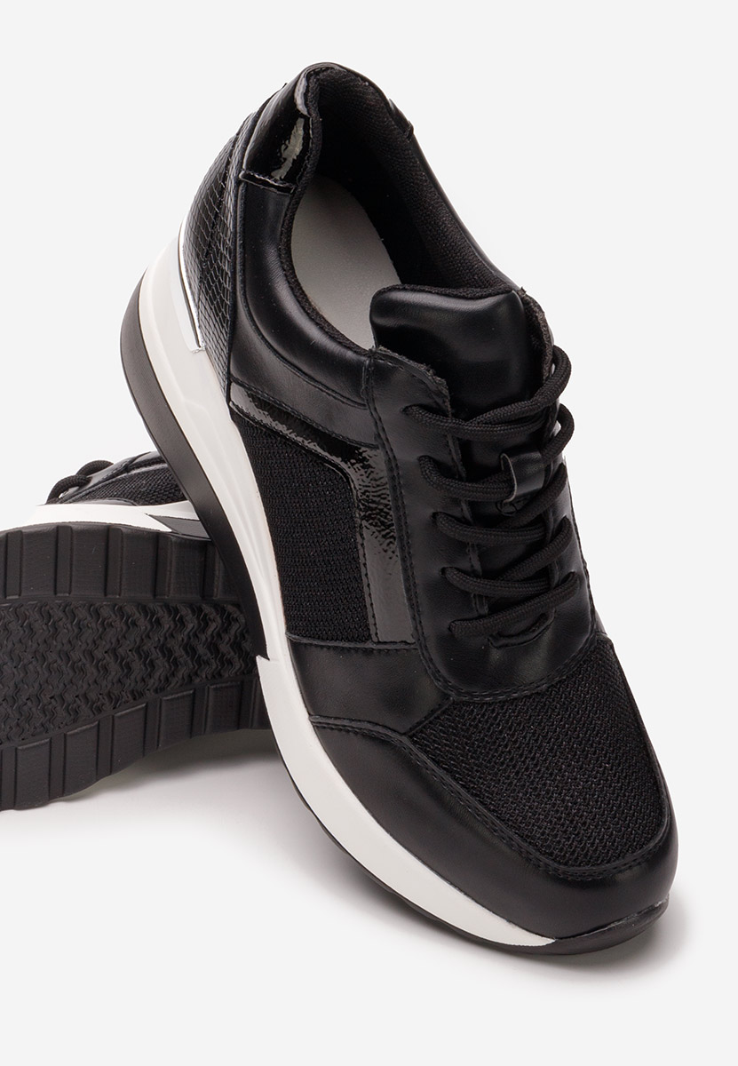 Černé dámské tenisky na klínku Venista V2