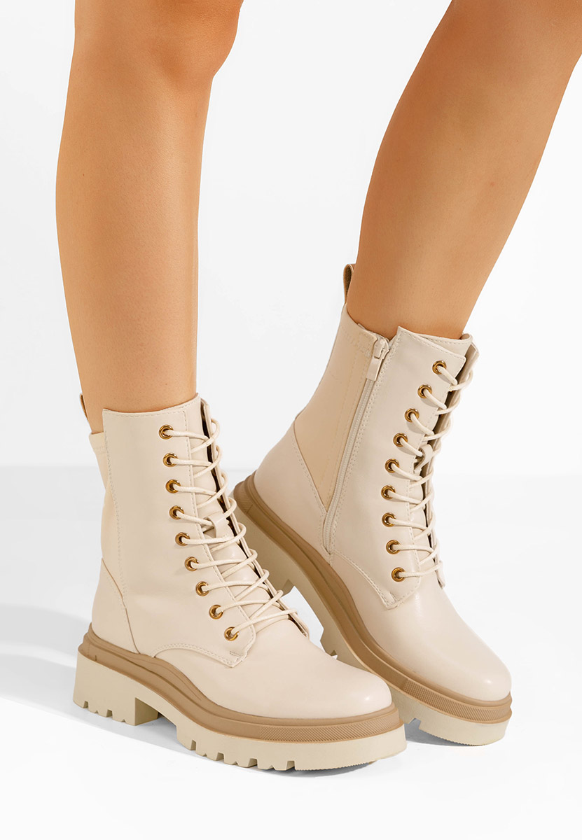 Béžové dámske workery Flaviana