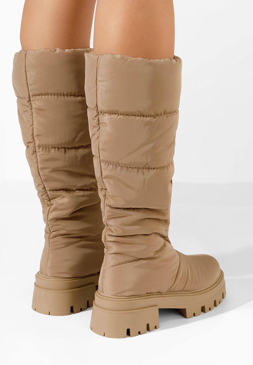 Khaki dámské zimní kozačky Peppa