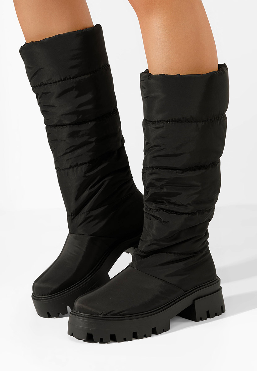 Černé dámské zimní kozačky Peppa