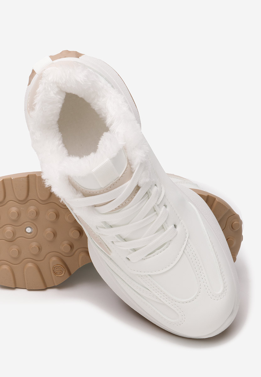 Bílé zimní tenisky dámské Elliza