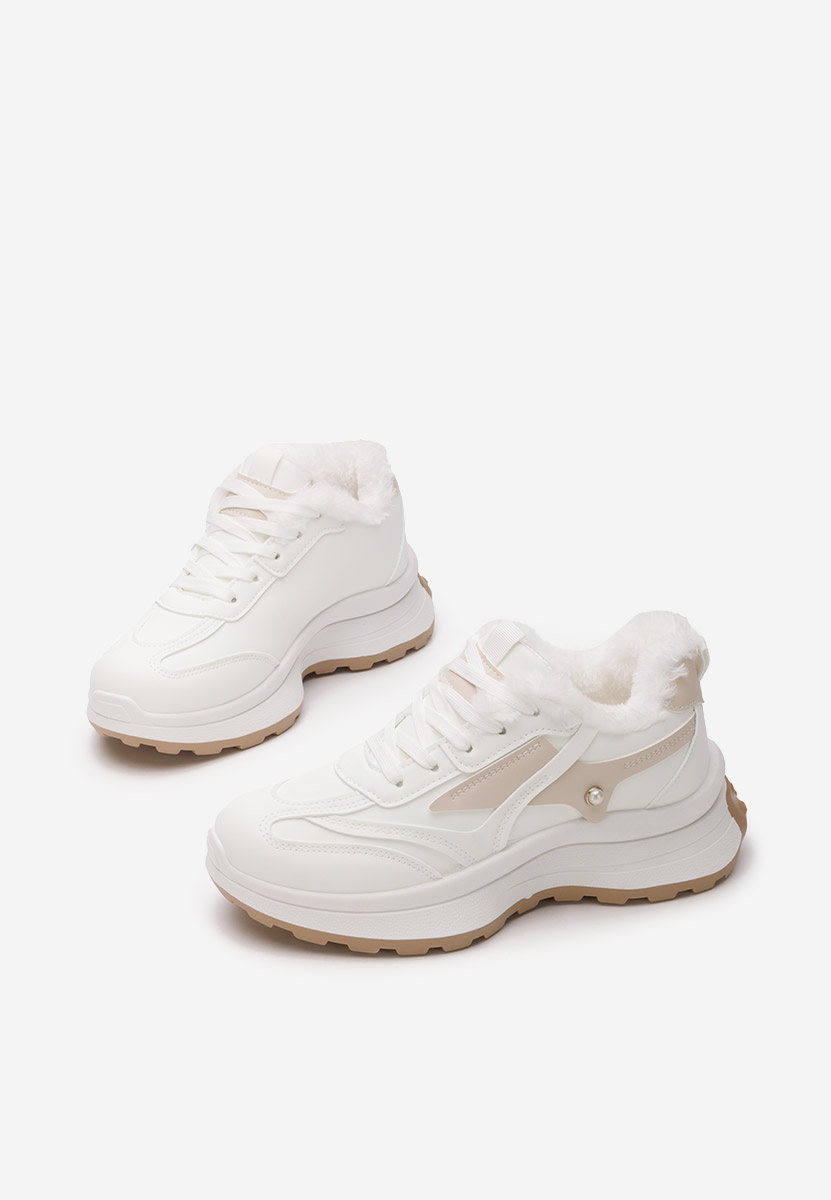 Bílé zimní tenisky dámské Elliza