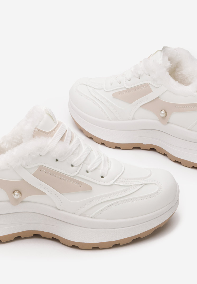 Bílé zimní tenisky dámské Elliza