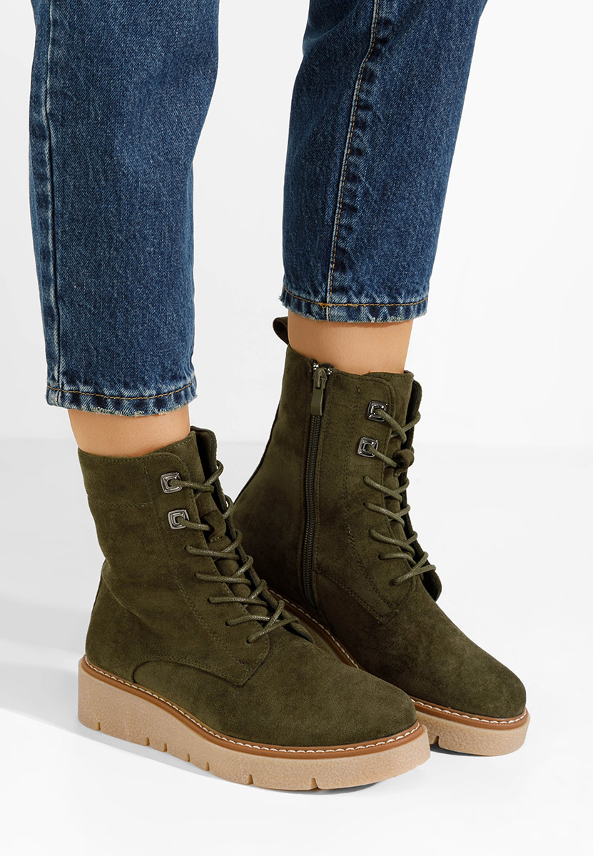 Zelené dámské kotníková obuv Terrianna