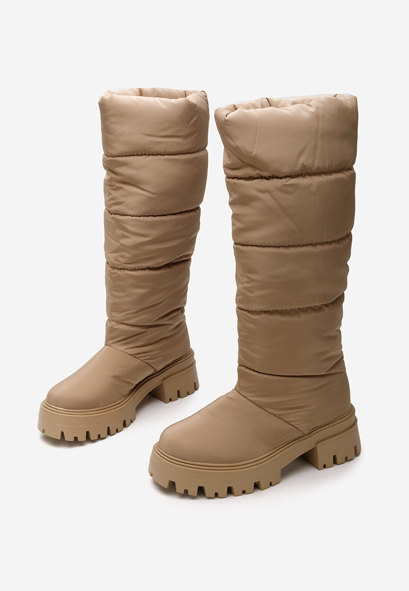 Khaki dámské zimní kozačky Peppa