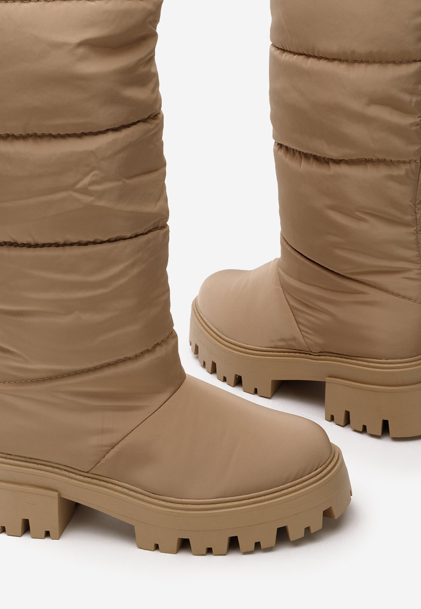 Khaki dámské zimní kozačky Peppa