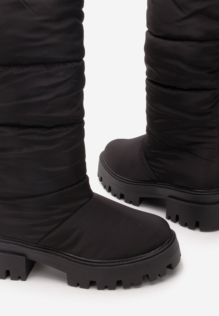 Černé dámské zimní kozačky Peppa