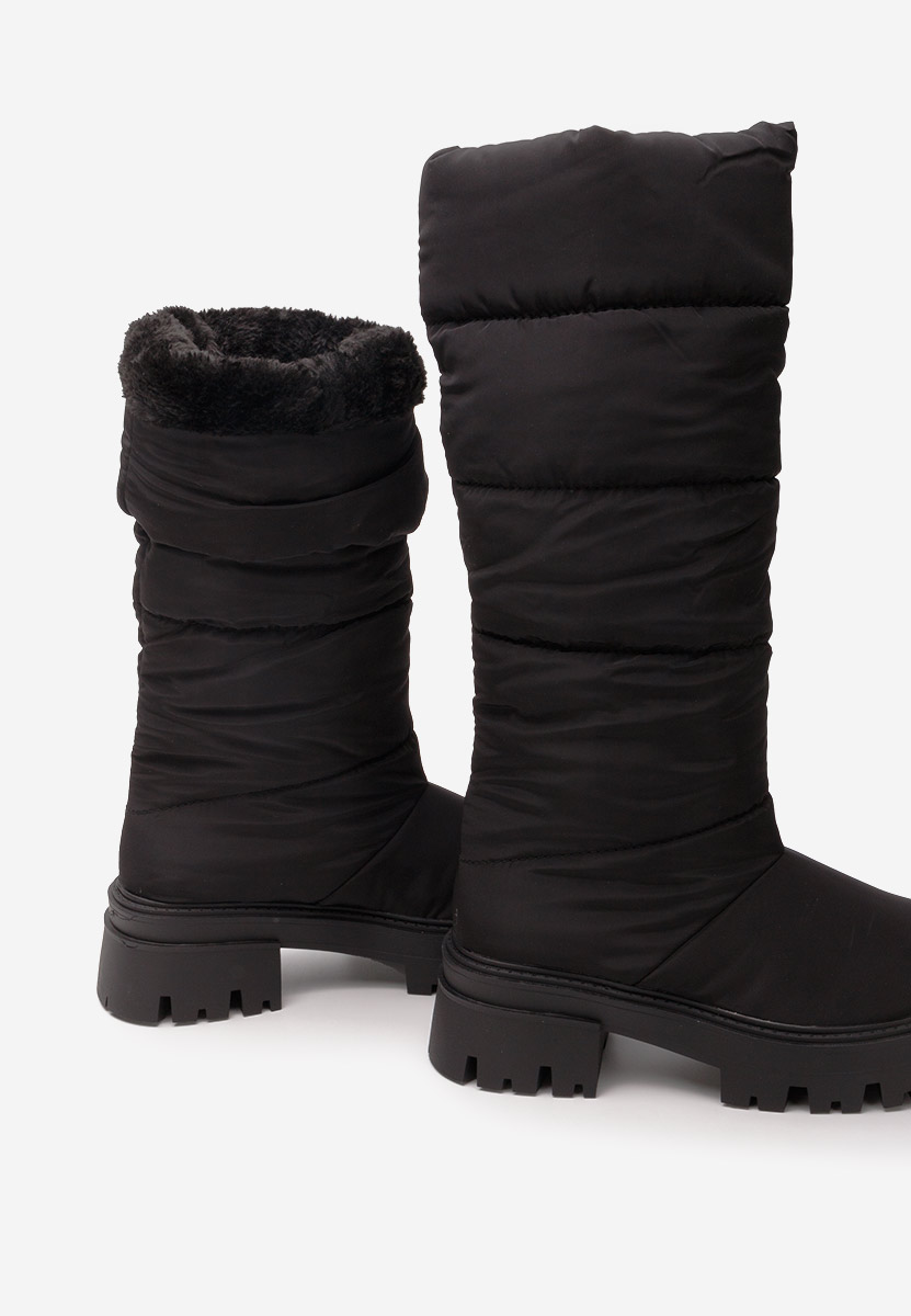 Černé dámské zimní kozačky Peppa