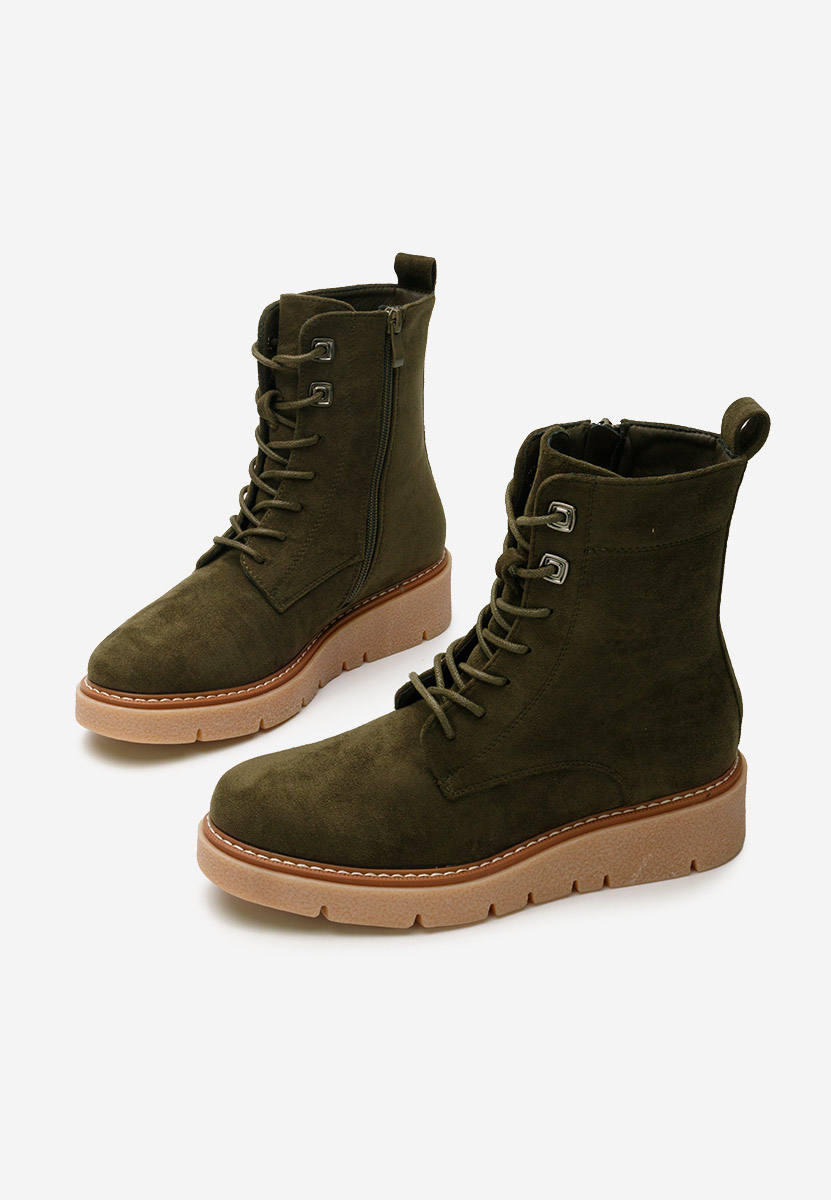 Zelené dámské kotníková obuv Terrianna