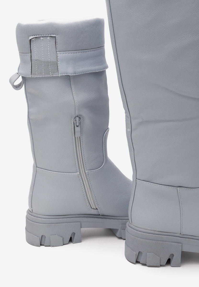 Modré dámské kozačky Oserra