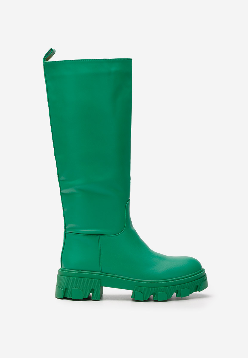 Zelené dámské kozačky Oserra