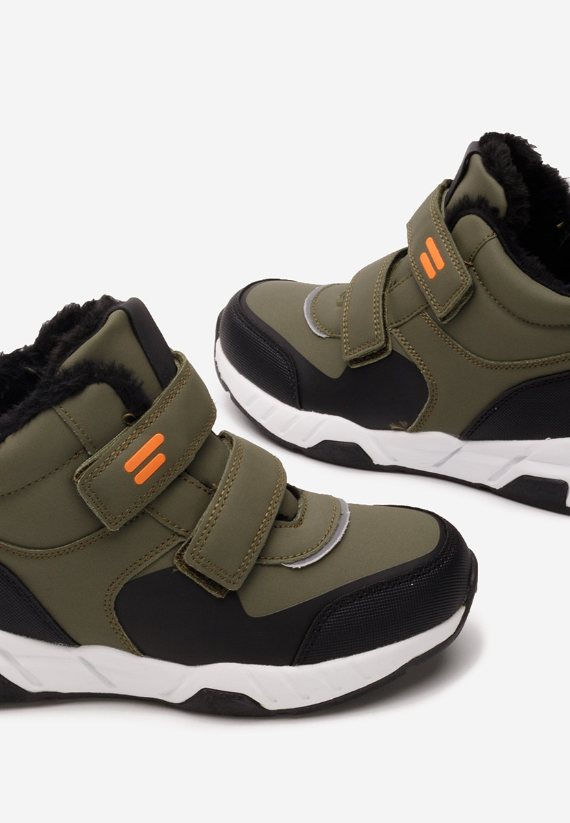 Khaki chlapecké kotníkové boty Arstel