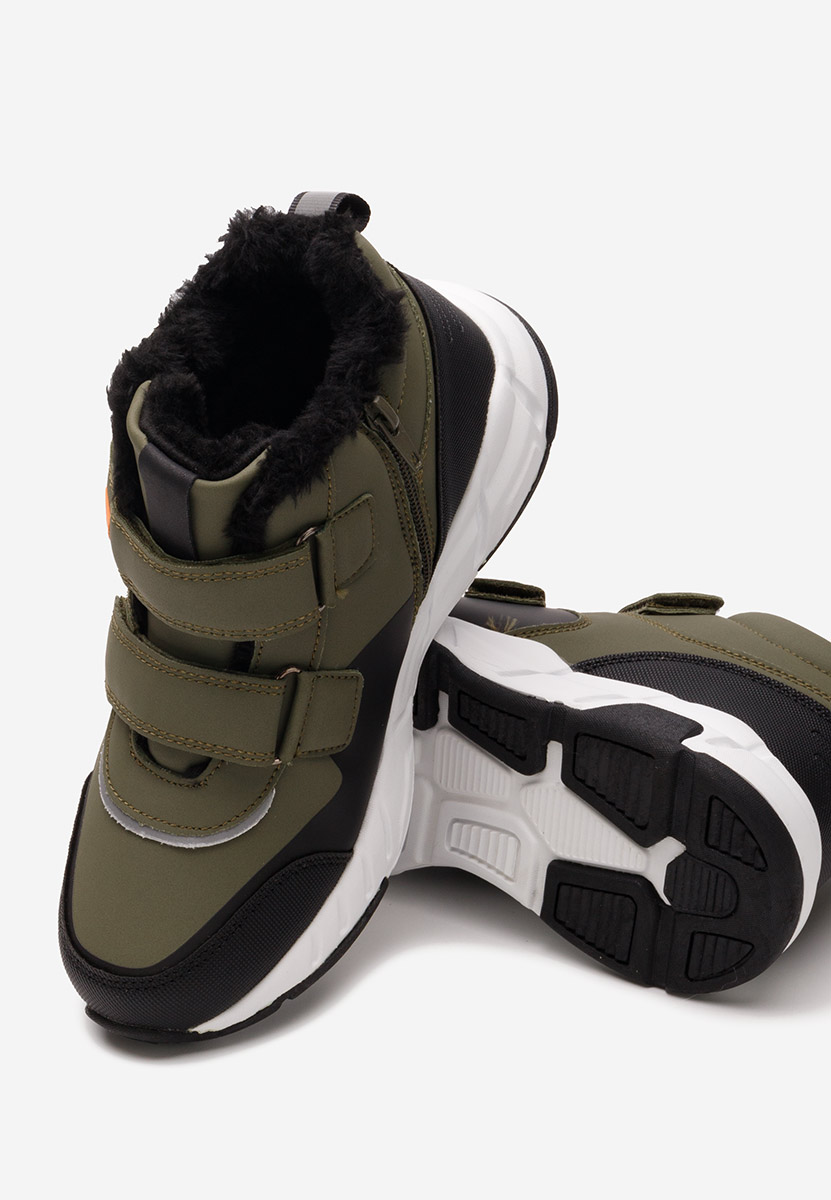 Khaki chlapecké kotníkové boty Arstel