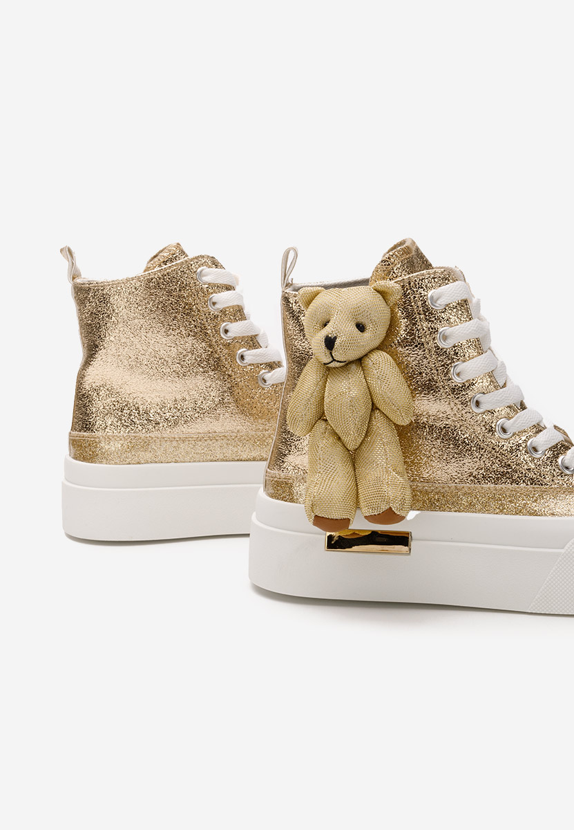 Zlaté kotníkové tenisky Alisea