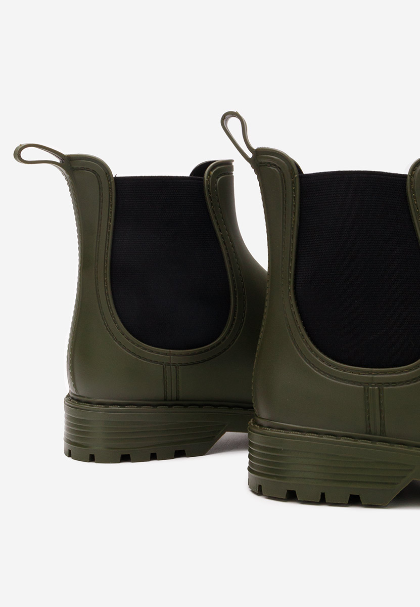 Zelené dámské kotníkové holínky Godiva