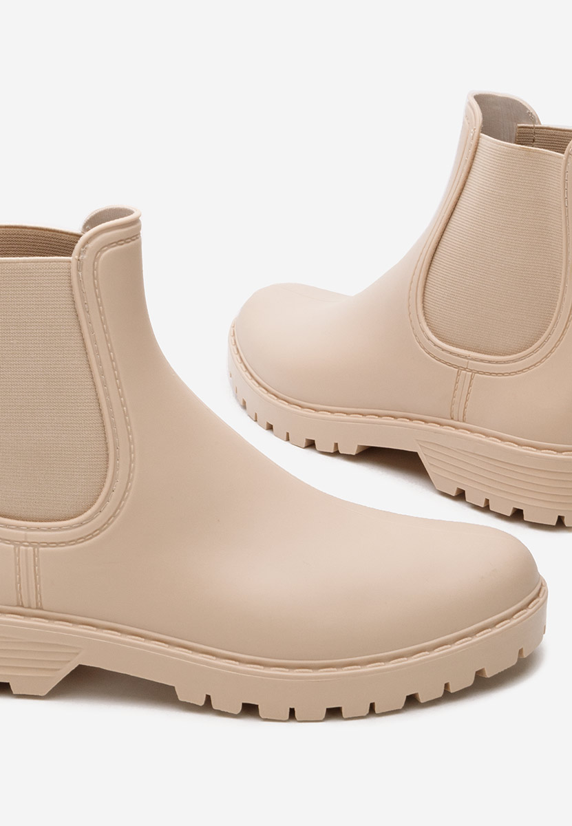 Béžové dámské kotníkové holínky Godiva