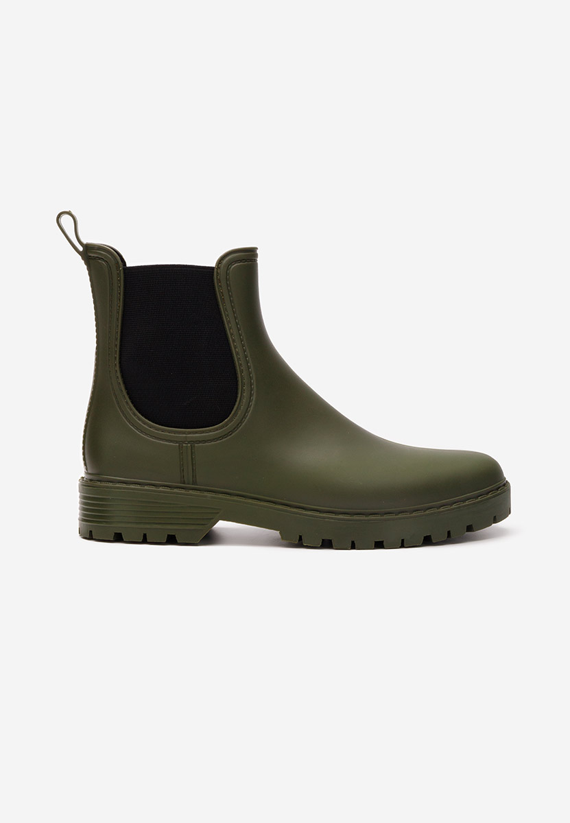 Zelené dámské kotníkové holínky Godiva