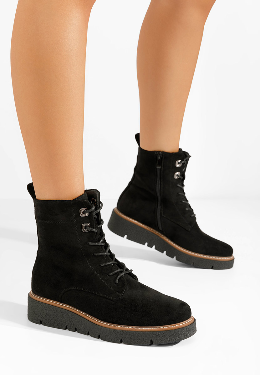 Černé dámské kotníková obuv Terrianna