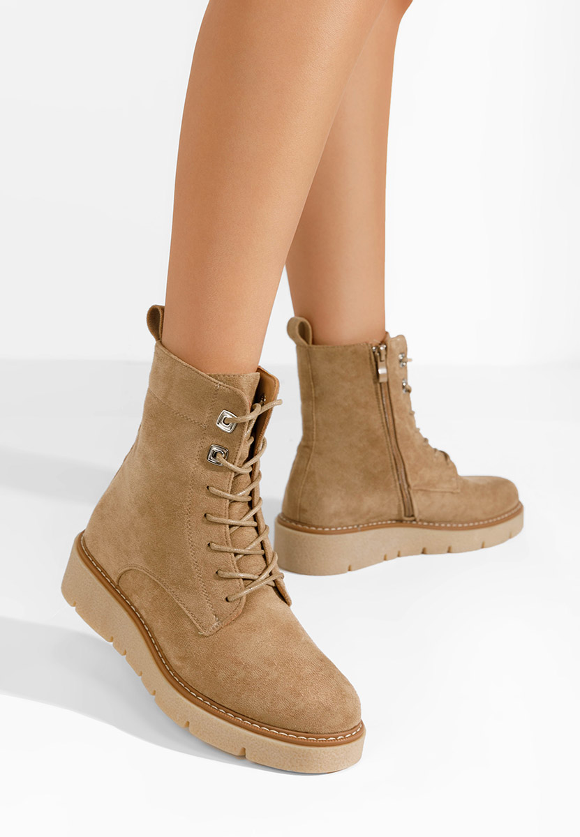 Khaki dámské kotníková obuv Terrianna
