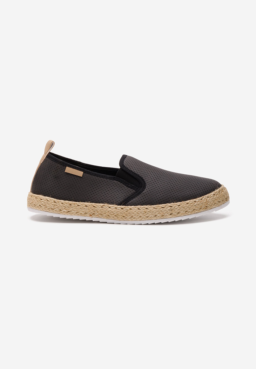 Levně Černé pánske espadrilky Tofer